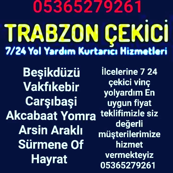 Trabzon Selim Oto Kurtarma 0536 527 9261