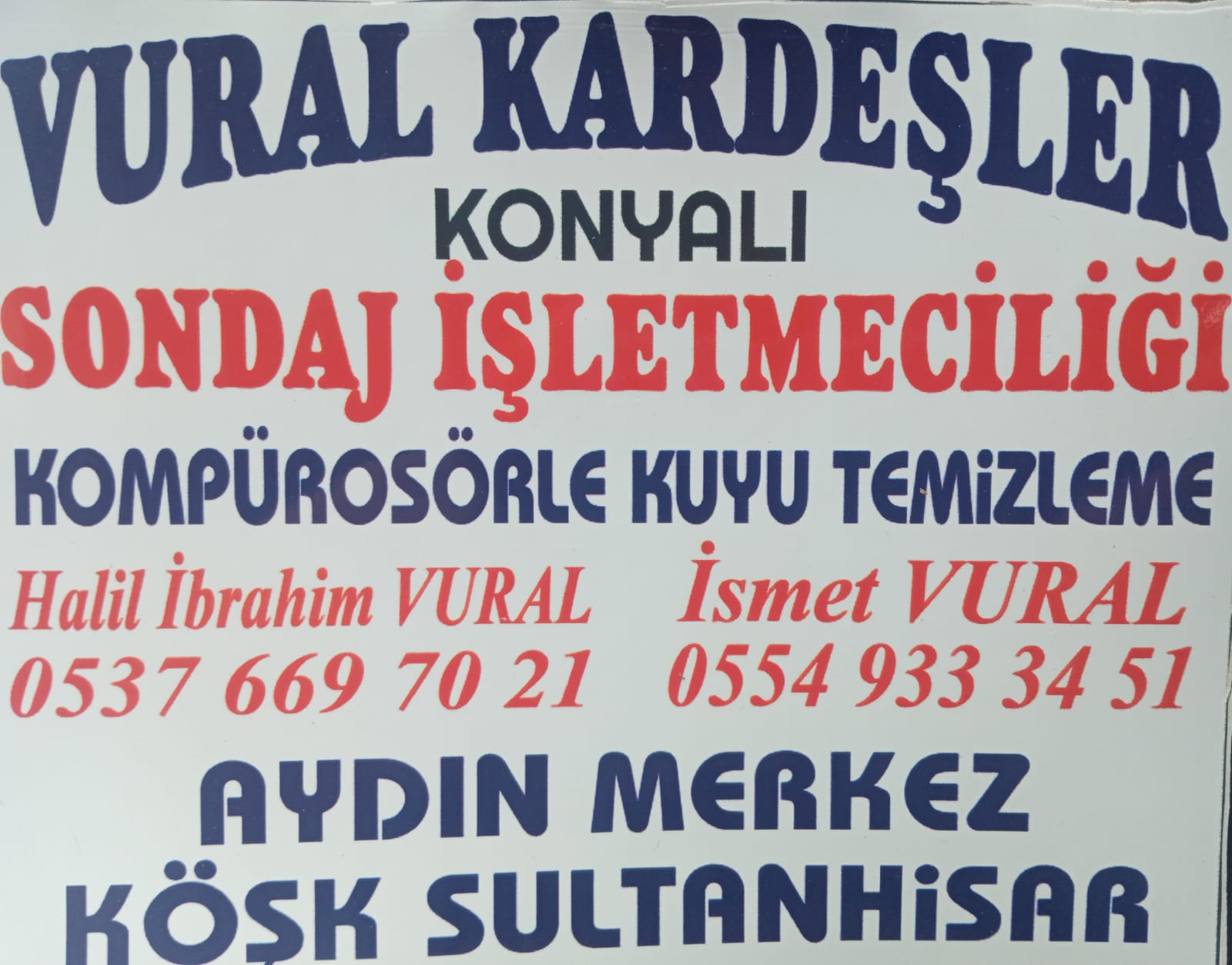 Aydın Vural Kardeşler Sondaj işletmeciliği