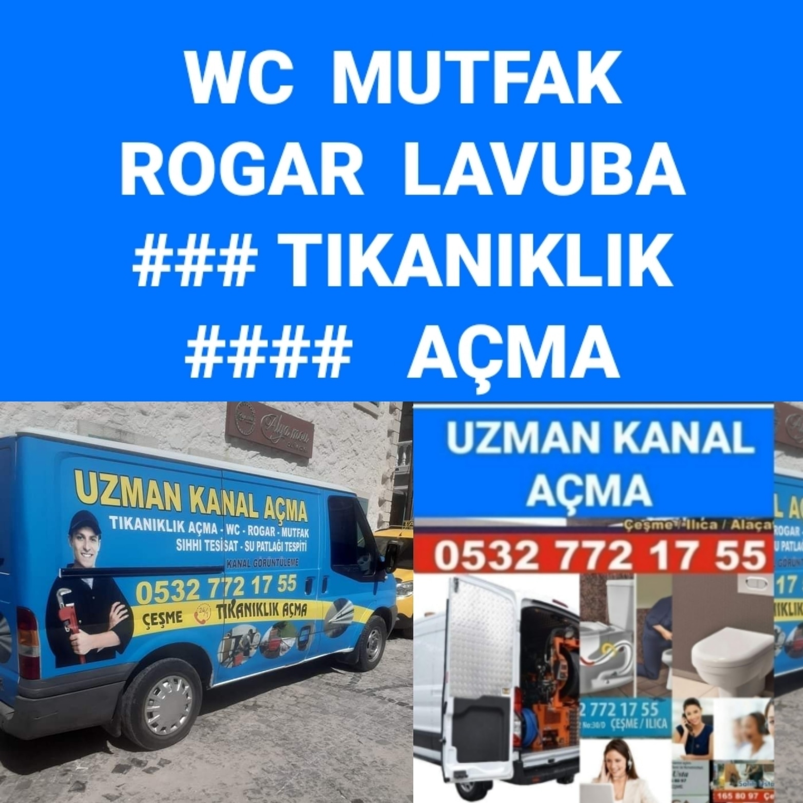 Çeşme Alaçatı Kanal Tıkanıklığı Açma